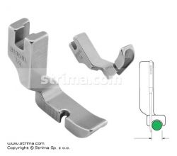 Pol pätka na našívanie kedru pre šijacie stroje, ľavá 6.4mm P301C1/4 [31358L 1/4]